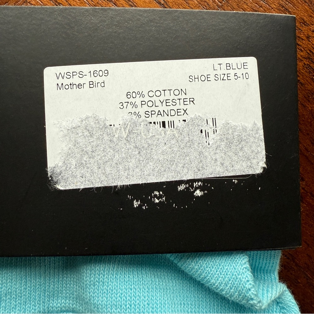 Snoozies Blue Bird Crew Socks - Picture 5 of 5